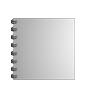 Broschüre mit Metall-Spiralbindung, Endformat Quadrat 14,8 cm x 14,8 cm, 188-seitig