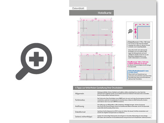 Product Bild kartenh__lle_6_5_x_9_5_cm__2-teilig_mit_2_laschen__4_4_farbig_(au__en-_und_innenseite_bedruckt)__mit_mattfolie_kaschiert